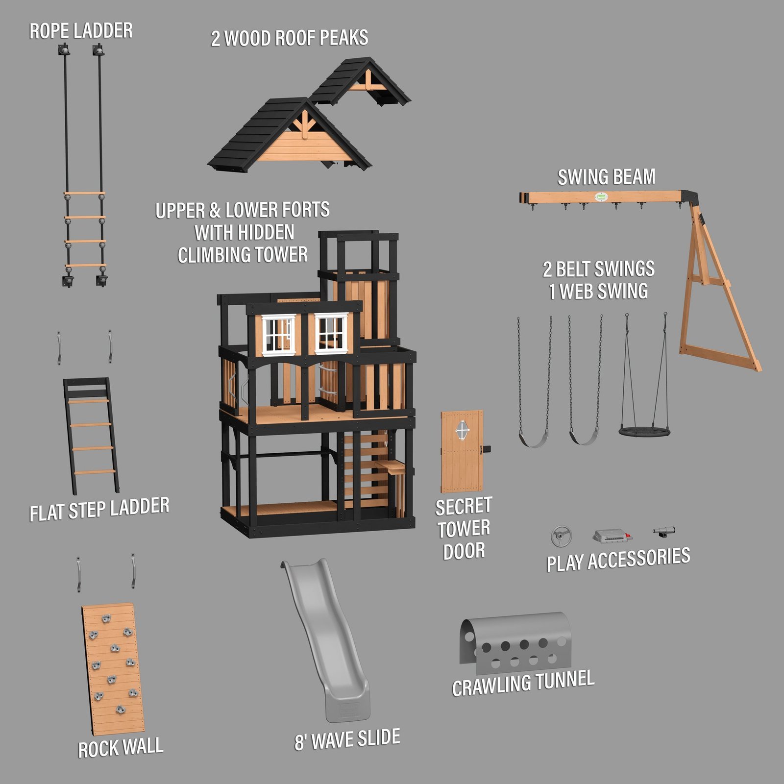 Mystic Tower Swing Set - Image 17