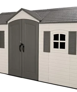 Lifetime Legacy 15×8 Plastic Storage Shed Kit w/ Floors - Image 4