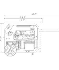 Alternative view of Generator 8000W/ 10,000W Tri Fuel Electric Start 120V/240V with Wheel Kits,