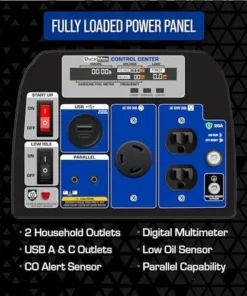 Alternative view of DuroMax XP2300iH 2,300-Watt Dual Fuel Portable Digital Inverter Generators – Gas & Propane, RV & Emergency Readys
