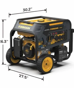 Alternative view of Firman H07553 7500W/9400W Dual Fuel Portable Generators.